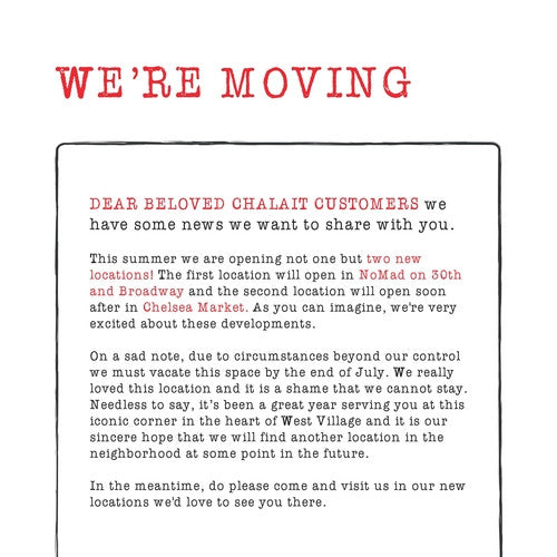 We're Moving