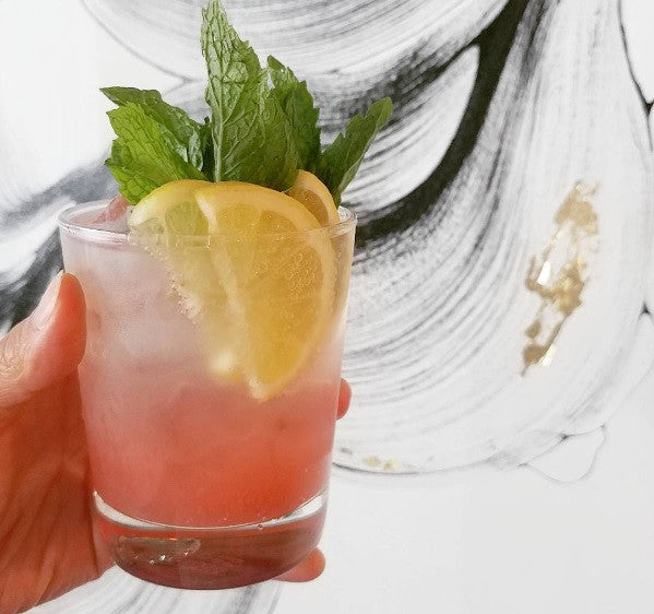 Feeling hot in this summer heat? How about a refreshing rhubarb shrub.