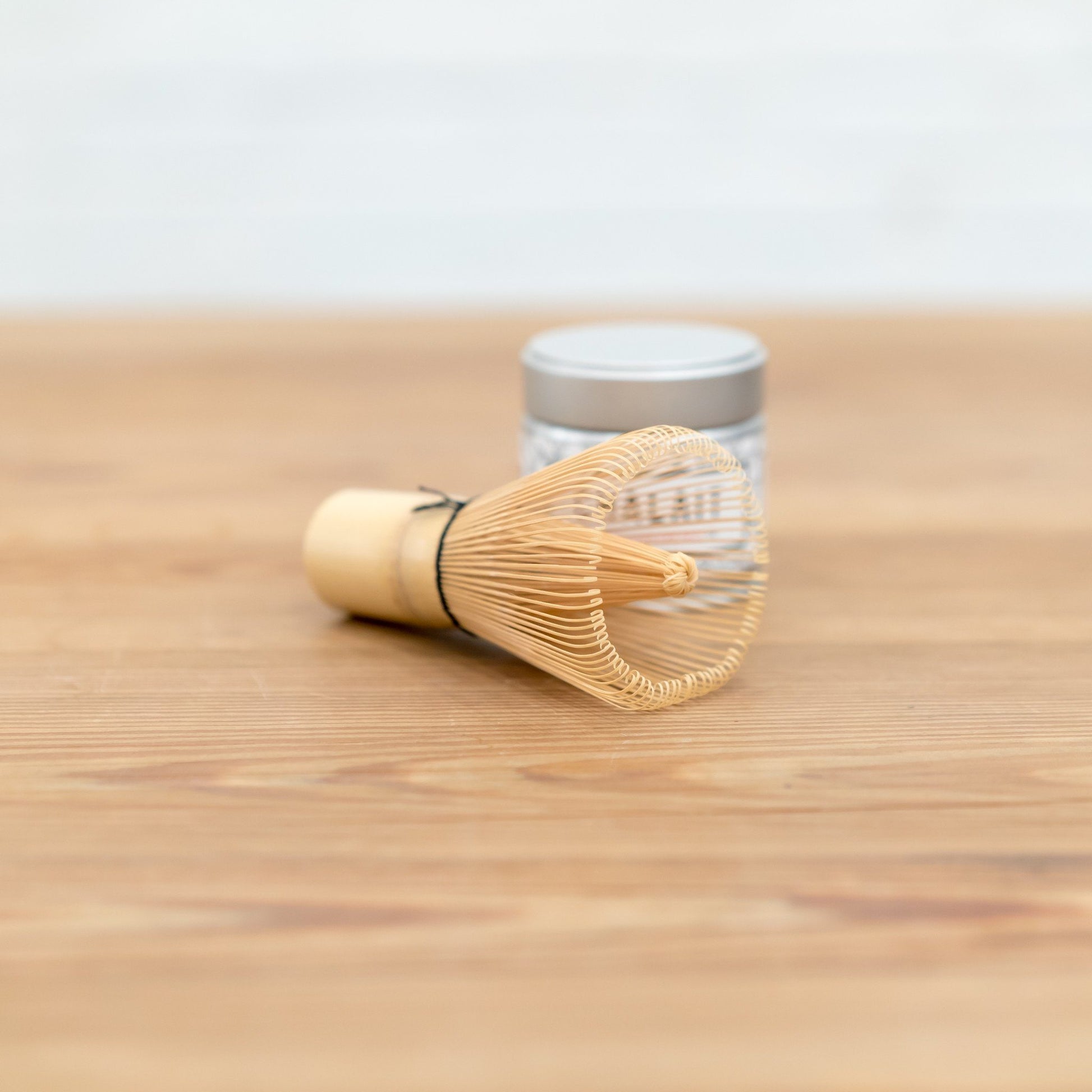Matcha Whisk side and tin